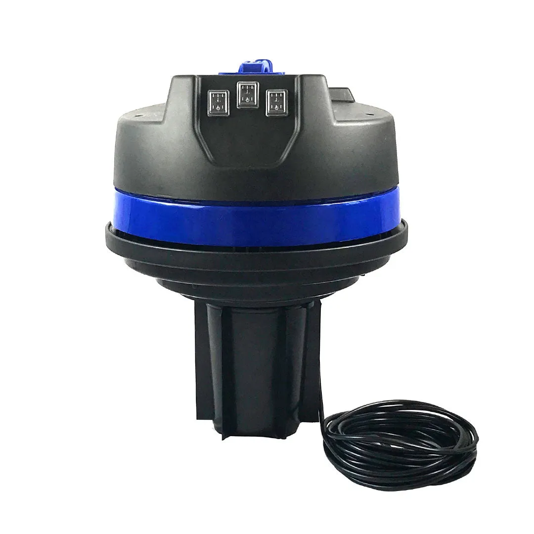 16 Gallon Classic Cyclone Gutter Cleaning Vacuum with 40 Foot (3 Story) Carbon Clamping Poles, Pole Carry Bag and 25 Foot Hose