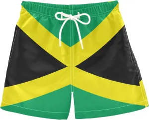 Aflyko Boys' Board Shorts Flag Patriot Bathing Suit Girls Beach Swimwear Quick Dry All Day Shorts