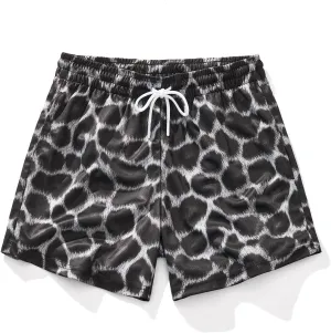 AIMPACT Mens Graphic Print Shorts 5 Inch Workout Gym Running Basketball Summer Beach Board Shorts for Men
