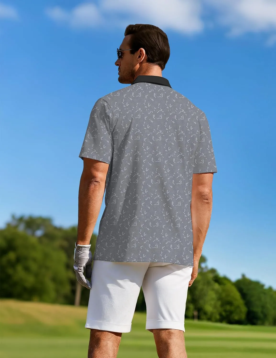 APTRO Mens Polo Shirt Short Sleeve Performance Golf Shirts Moisture Wicking Dry Fit Casual Quick-Dry T-Shirt