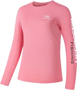 BASSDASH Womens UPF 50  UV Sun Protection Long Sleeve Shirts Quick Dry T-Shirt for Fishing Hiking Kayaking