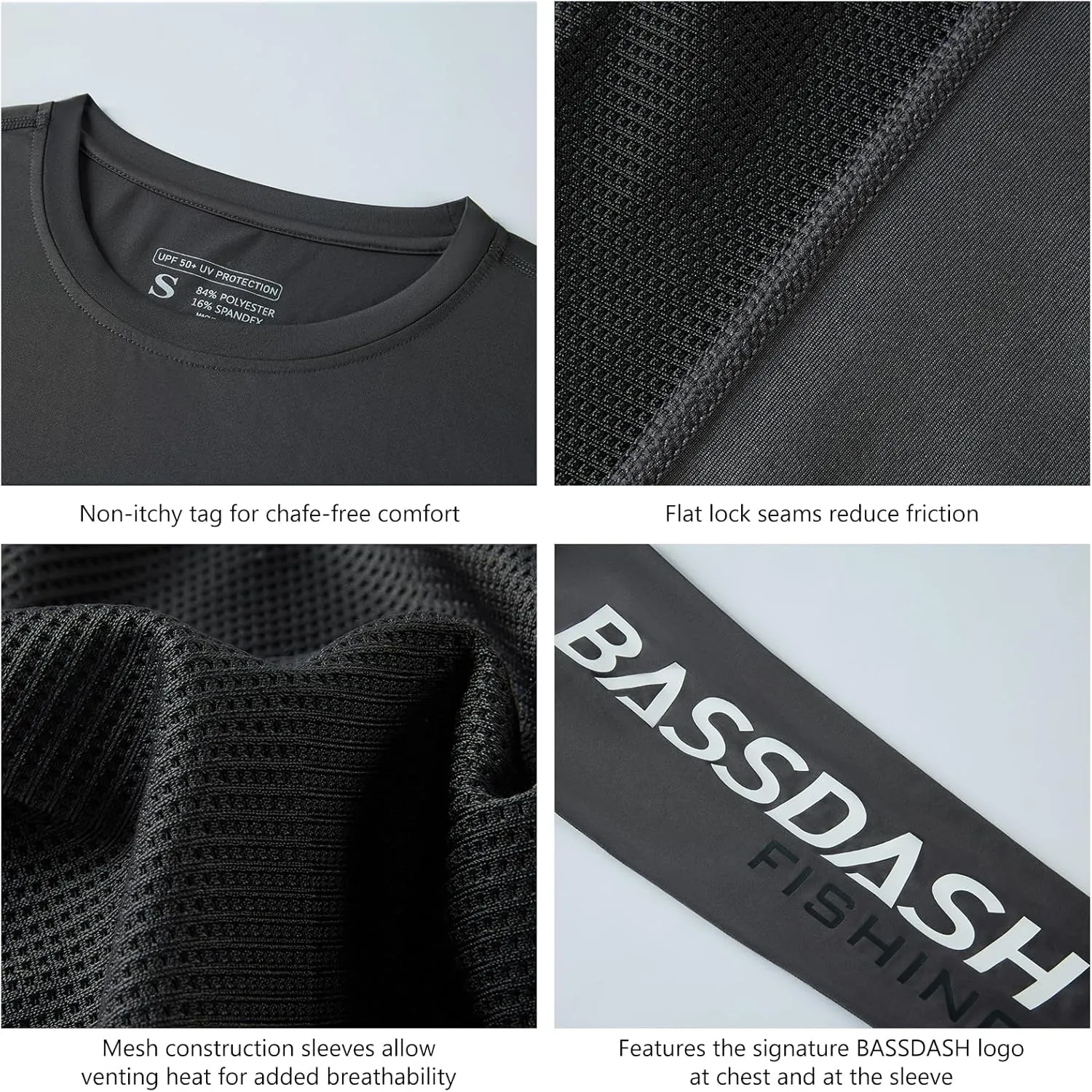 BASSDASH Womens UPF 50  UV Sun Protection Long Sleeve Shirts Quick Dry T-Shirt for Fishing Hiking Kayaking