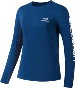BASSDASH Womens UPF 50  UV Sun Protection Long Sleeve Shirts Quick Dry T-Shirt for Fishing Hiking Kayaking