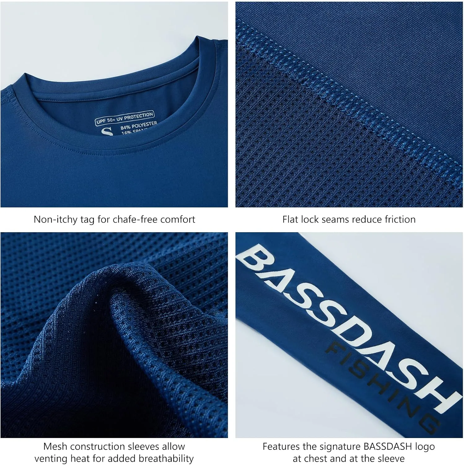 BASSDASH Womens UPF 50  UV Sun Protection Long Sleeve Shirts Quick Dry T-Shirt for Fishing Hiking Kayaking