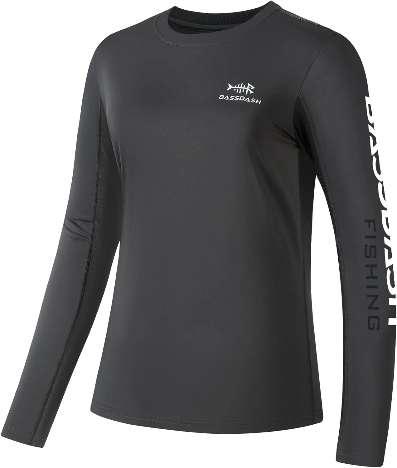 BASSDASH Womens UPF 50  UV Sun Protection Long Sleeve Shirts Quick Dry T-Shirt for Fishing Hiking Kayaking