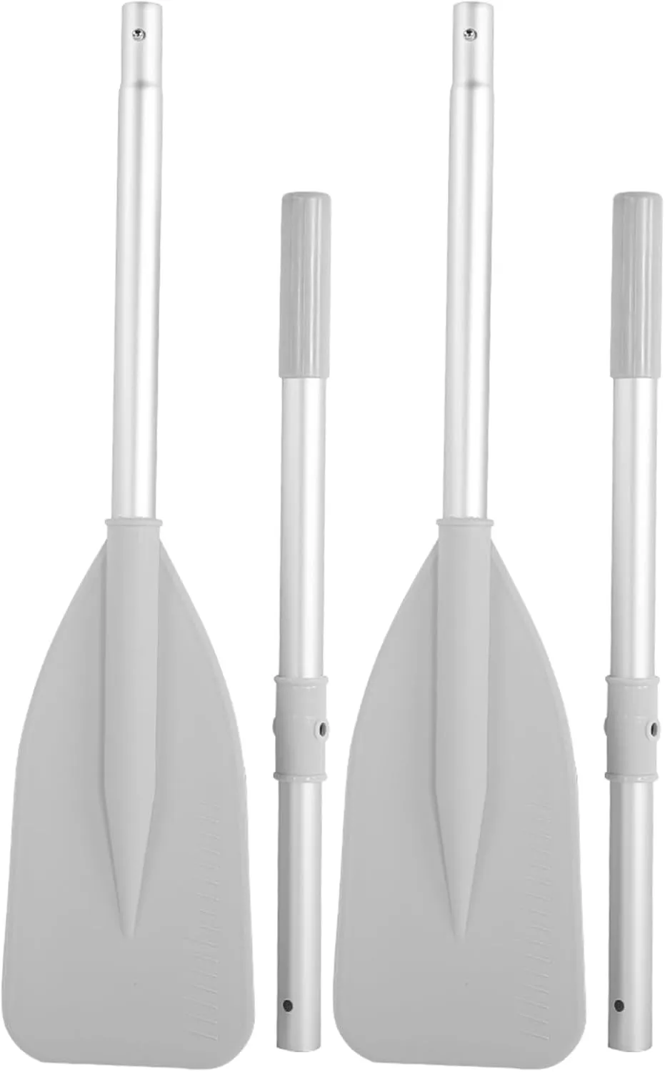 Boat Paddles Jon Boat Oars with Locks 85235 High Toughness Inflatable Boat Dinghy Canoe Water Marine Sports Aluminium Alloy Oars 2pcs Paddle with 2pcs Rod Set Oars for Row Boat