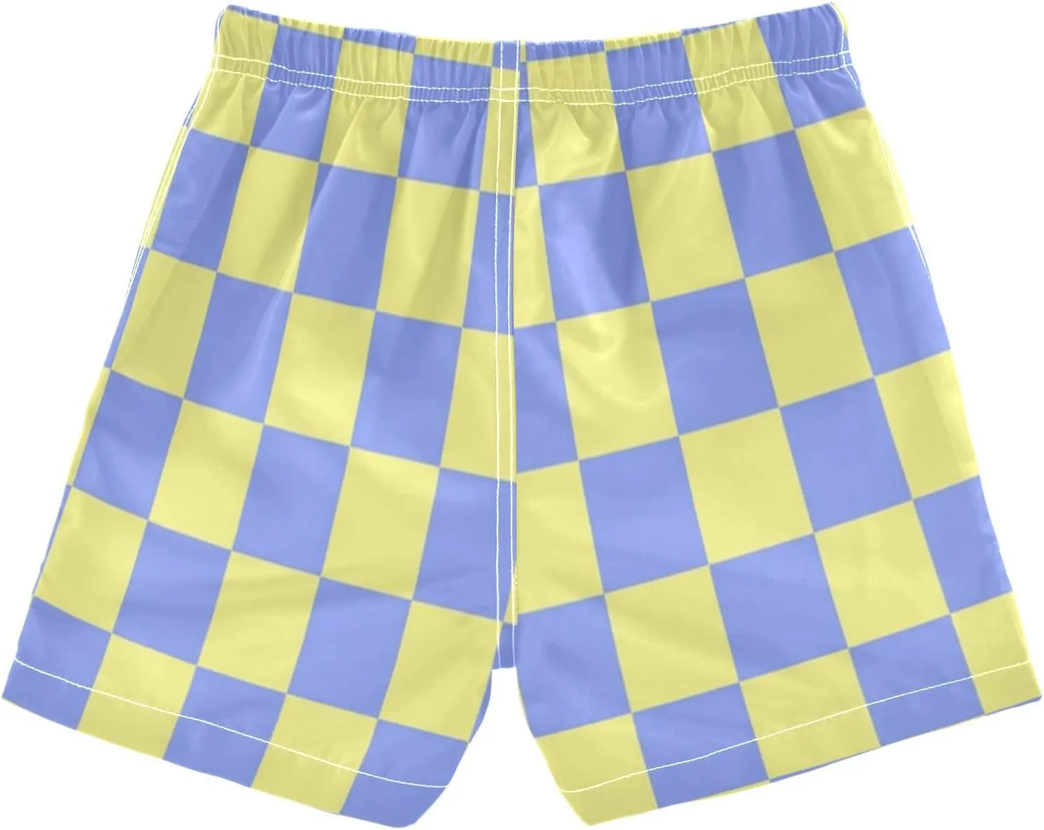 Buffalo Check Plaid Boys Swim Trunks Checkerboard Toddler Beach Board Shorts Summer Bathing Suit 2T
