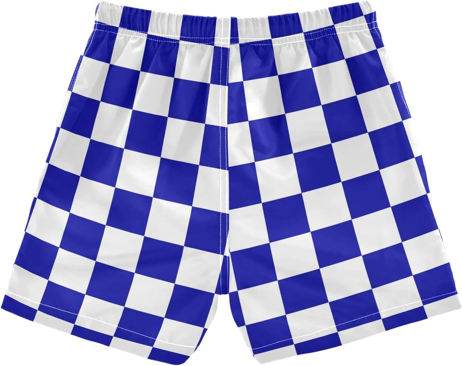 Buffalo Check Plaid Boys Swim Trunks Checkerboard Toddler Beach Board Shorts Summer Bathing Suit 2T