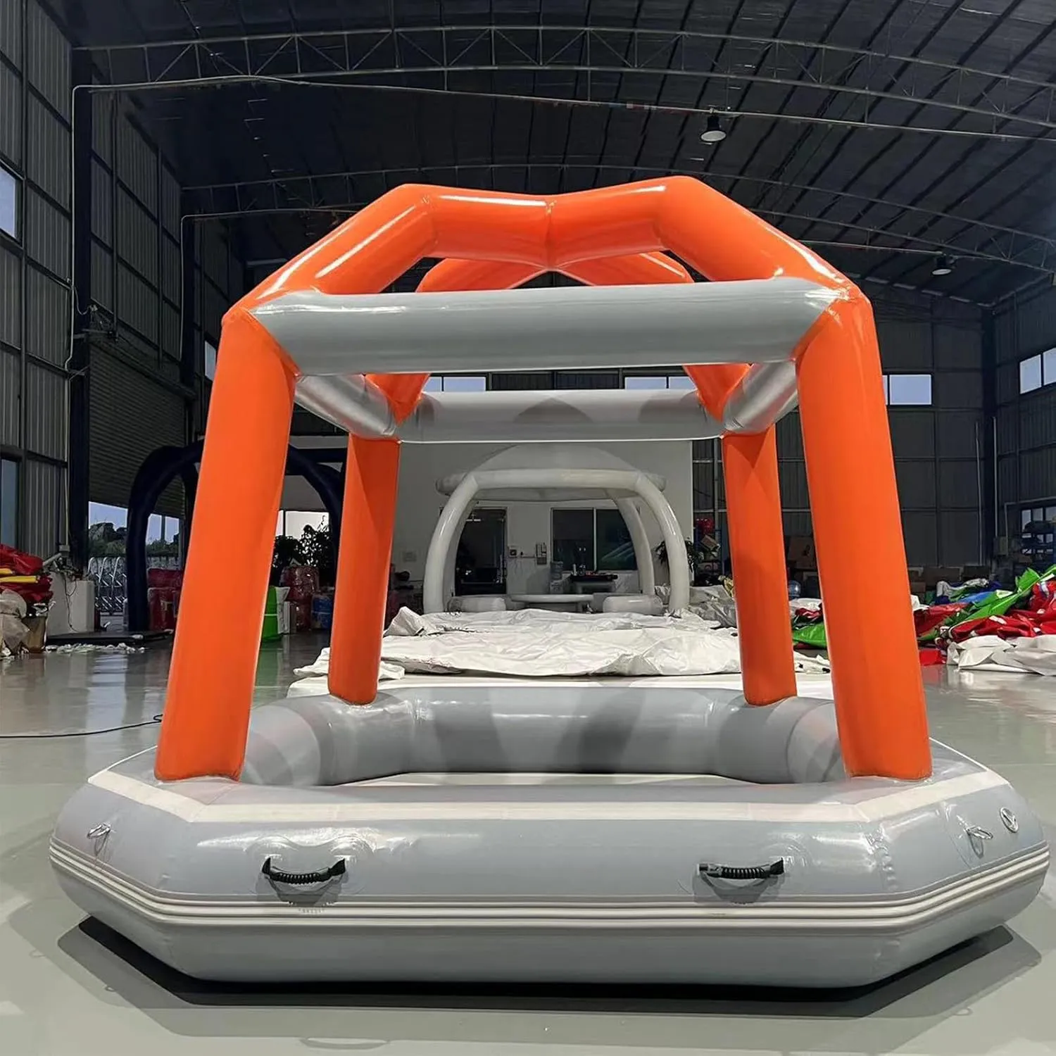 Camping Tent Easy Set Up Inflatable Floating Tent Pool Floats Bed Fishing Raft Boat