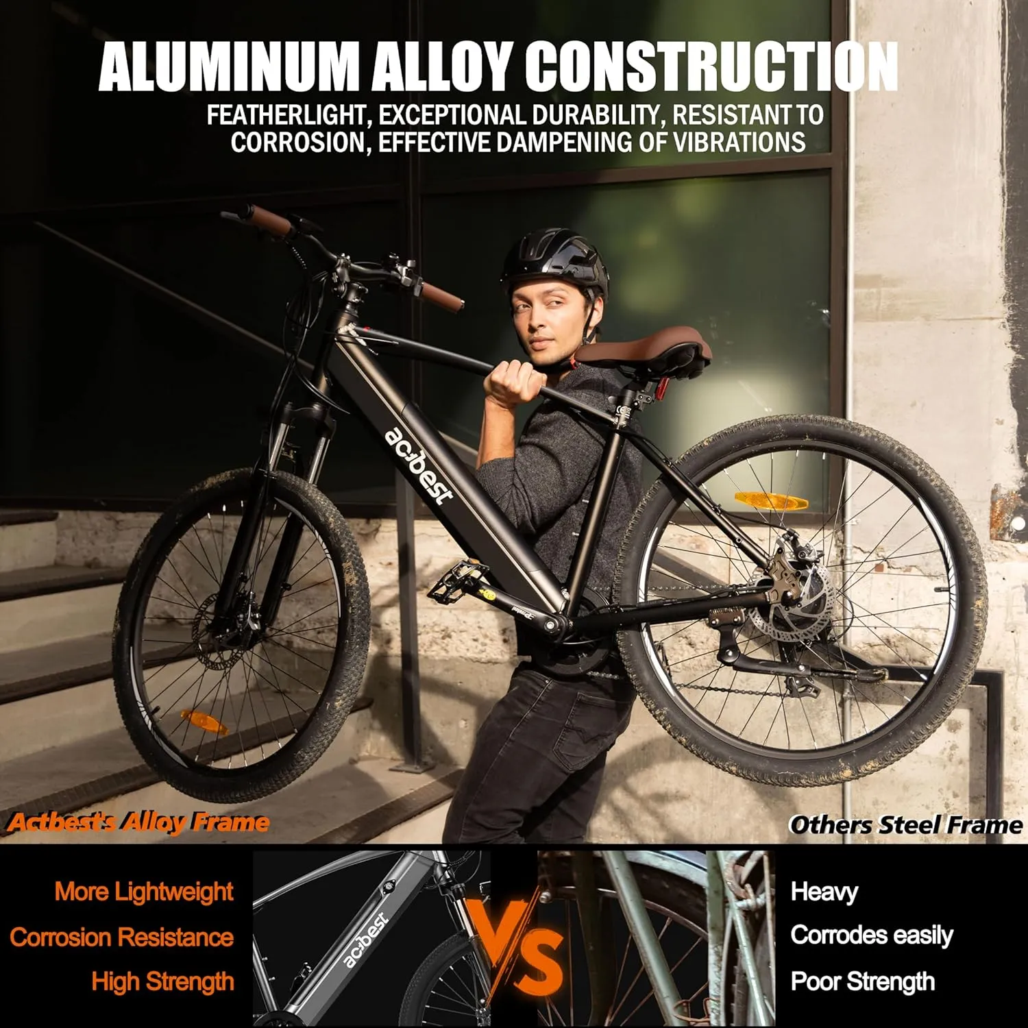 Core Electric Bike for Adults - 468Wh Removable Battery, 26 inch Step Thru Electric Bicycle, Peak 750W Brushless Motor Cityrun Ebike, with 7 Speed, Up to 50 Miles, E-Bikes