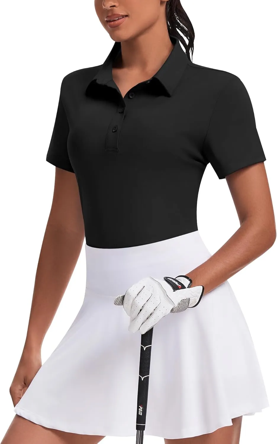 JoyGirl Womens Golf Shirt Polo Shirts Short Sleeve Collared Tops UPF 50  Button Down Tennis Shirts