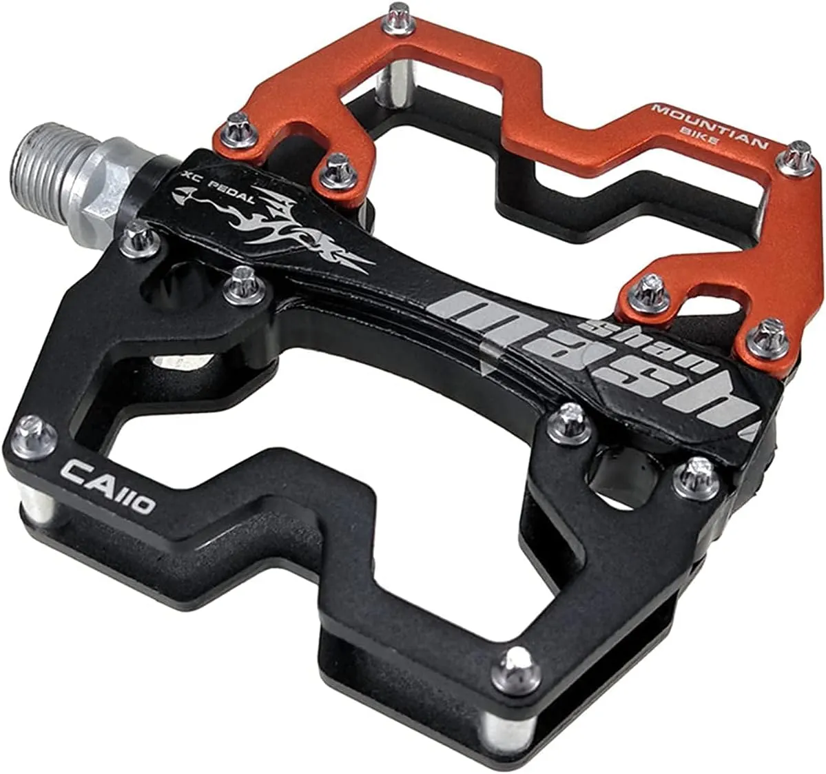 Mountain Bike MTB Pedals Parallel Bicycle Road Pedal 9/16 Inch Ultra-Light Flat Aluminum Alloy Sealed Bearing with Anti-Skid 1 Pair