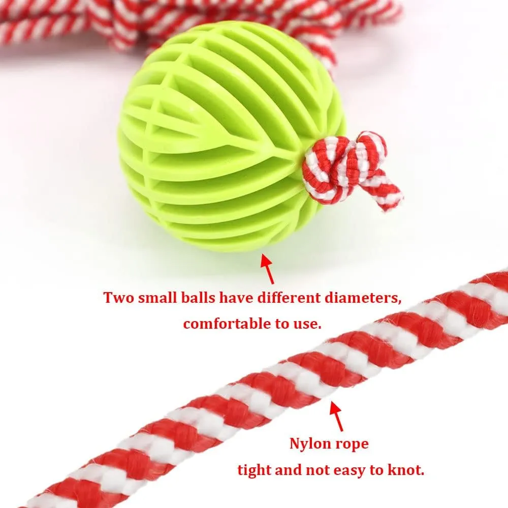 SCOTTCHEN Cornhole Boards Distance Setup Tool 2-1/8&1-7/8 in x 9.3y Rope with Plastic Balls