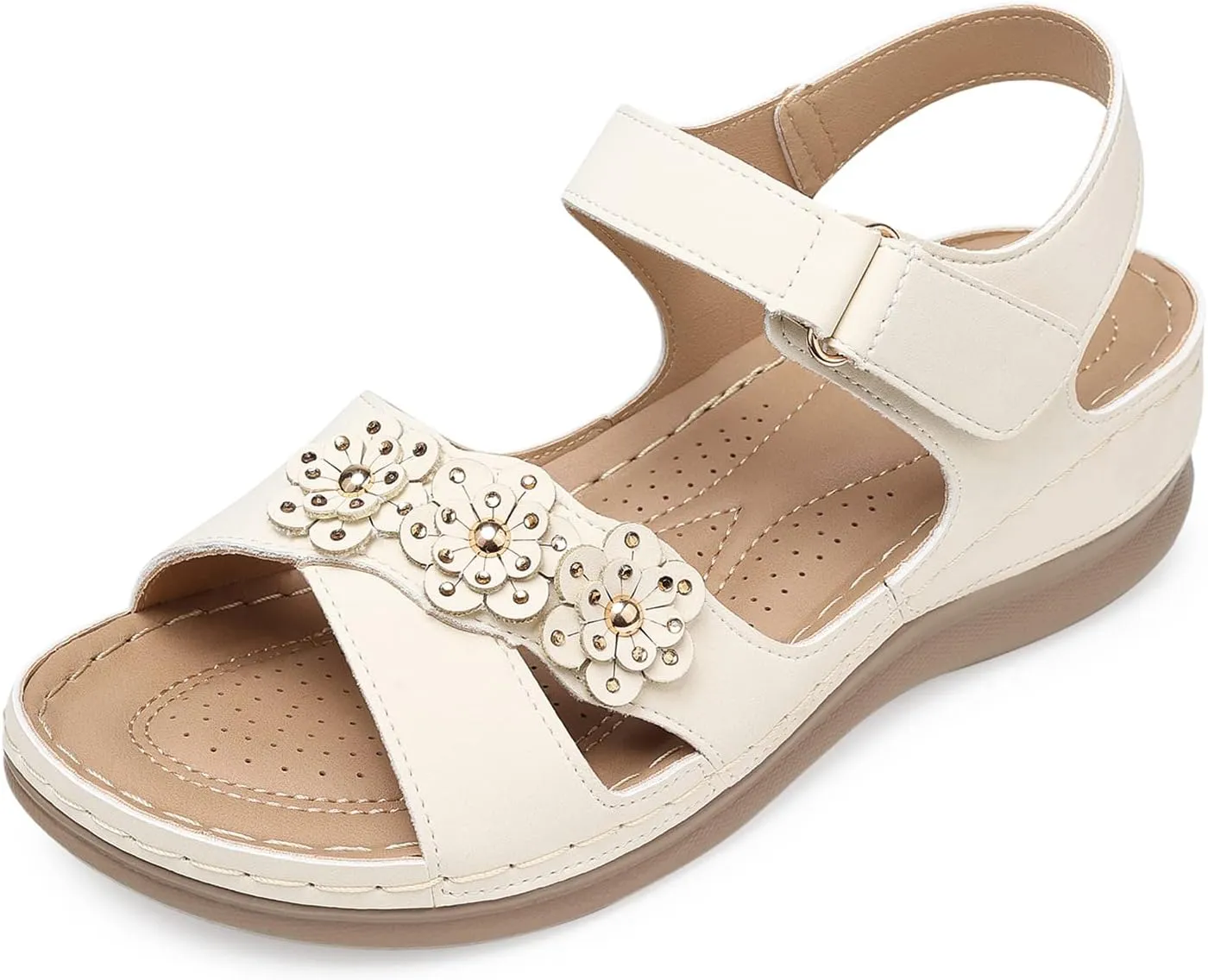 SHIBEVER Wedge Sandals for Women Dressy: Women Comfortable Summer Platform Casual Dress Sandal