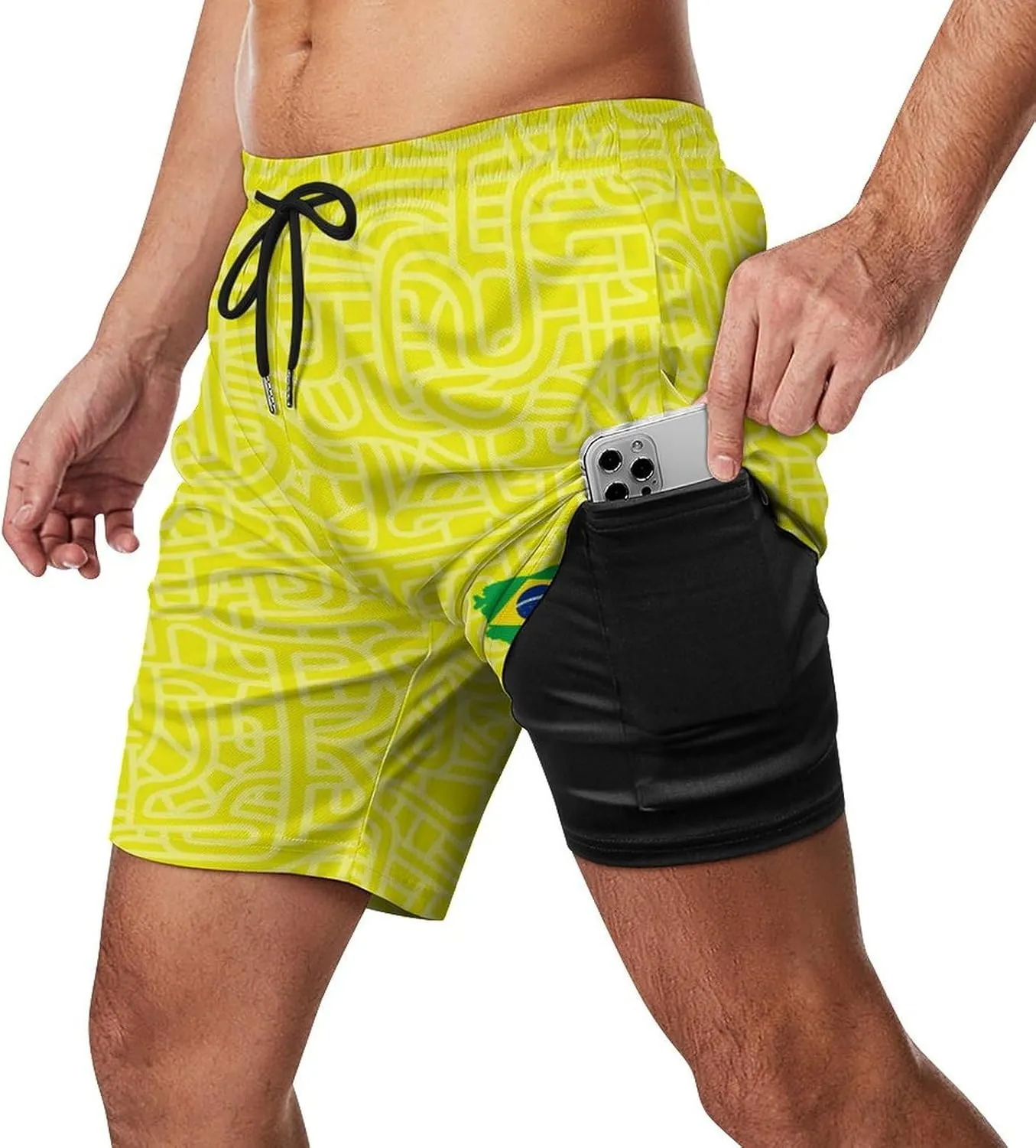 Soccer National Team Shorts, Soccer Flag Beach Trunks Swim Hawaii Training Shorts for Fans Gifts Men S-2XL