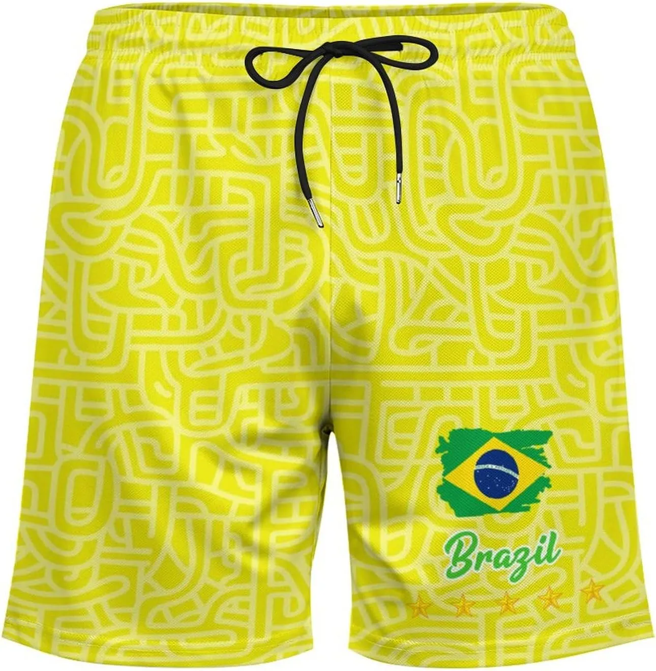 Soccer National Team Shorts, Soccer Flag Beach Trunks Swim Hawaii Training Shorts for Fans Gifts Men S-2XL