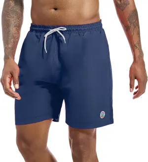 Swim Trunks Mens 7 inch Quick Dry Swim Shorts with Mesh Liner for Men's Beach Shorts