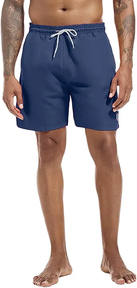 Swim Trunks Mens 7 inch Quick Dry Swim Shorts with Mesh Liner for Men's Beach Shorts