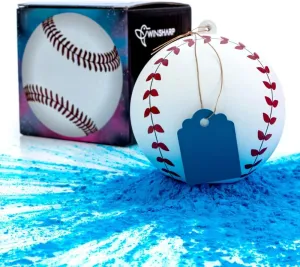Winsharp Gender Reveal Baseball - Single Balls - Exploding Pink and/or Blue Powder Baseballs - Choose Your Ball Color - Best Idea for Boy or Girl Softball Baby Revealing Party Balls Ideas Decorations