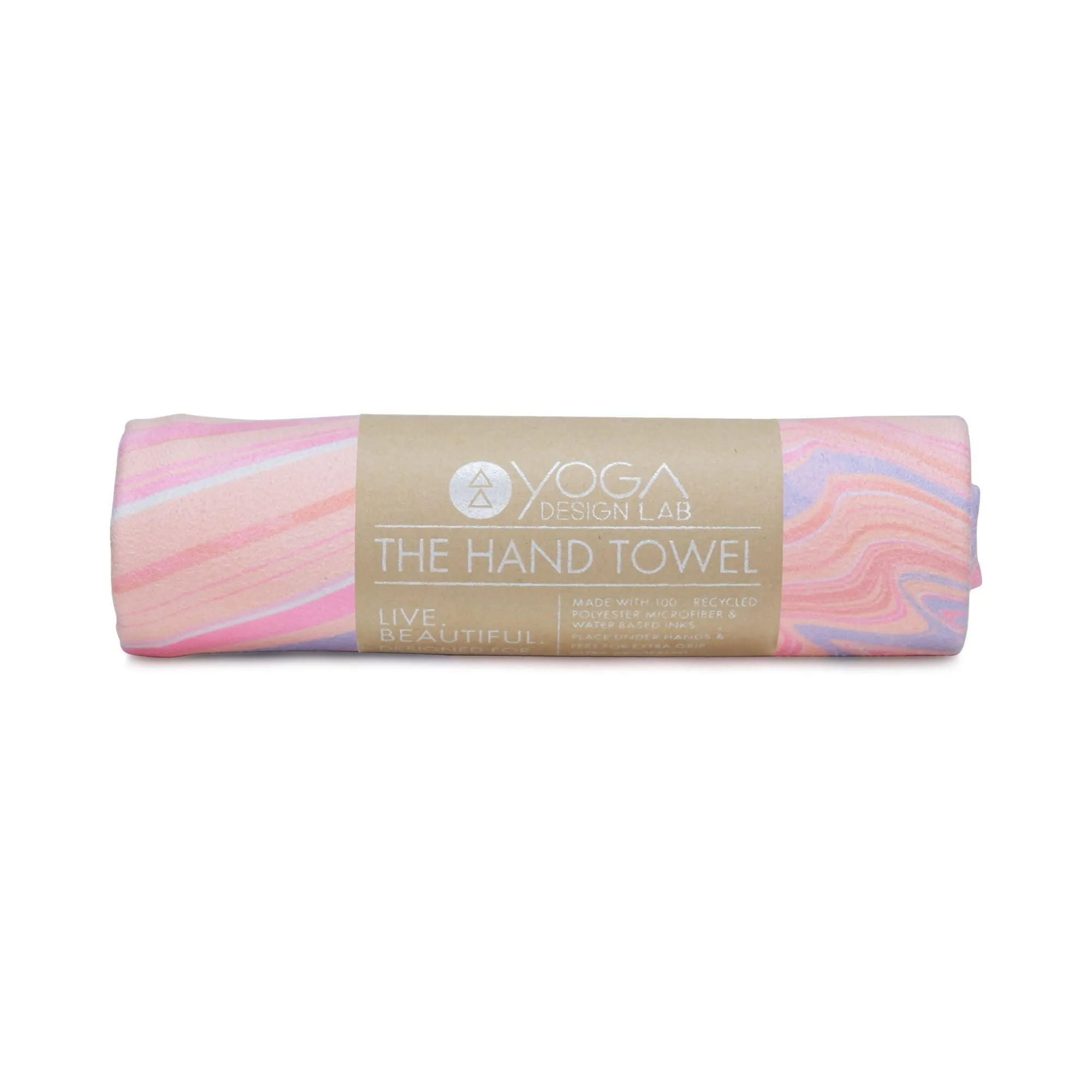 Yoga Hand Towel - Pearl - Ultra-Grippy, Moisture Absorbing & Quick-Dry