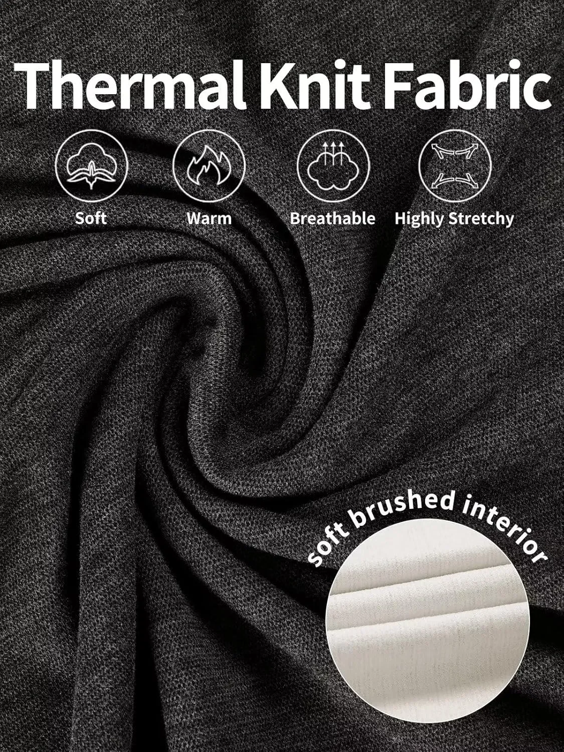 Zengjo Mock Turtleneck Thermal Undershirt Mens Long Sleeve Baselayer Shirts